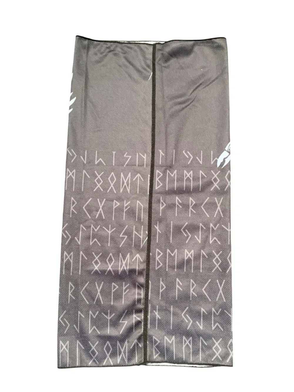 Norse Raven Neck Gaiter - Gray & White